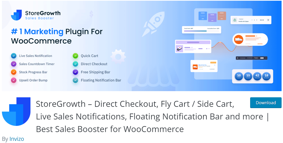free WooCommerce plugins - StoreGrowth- Sales Booster