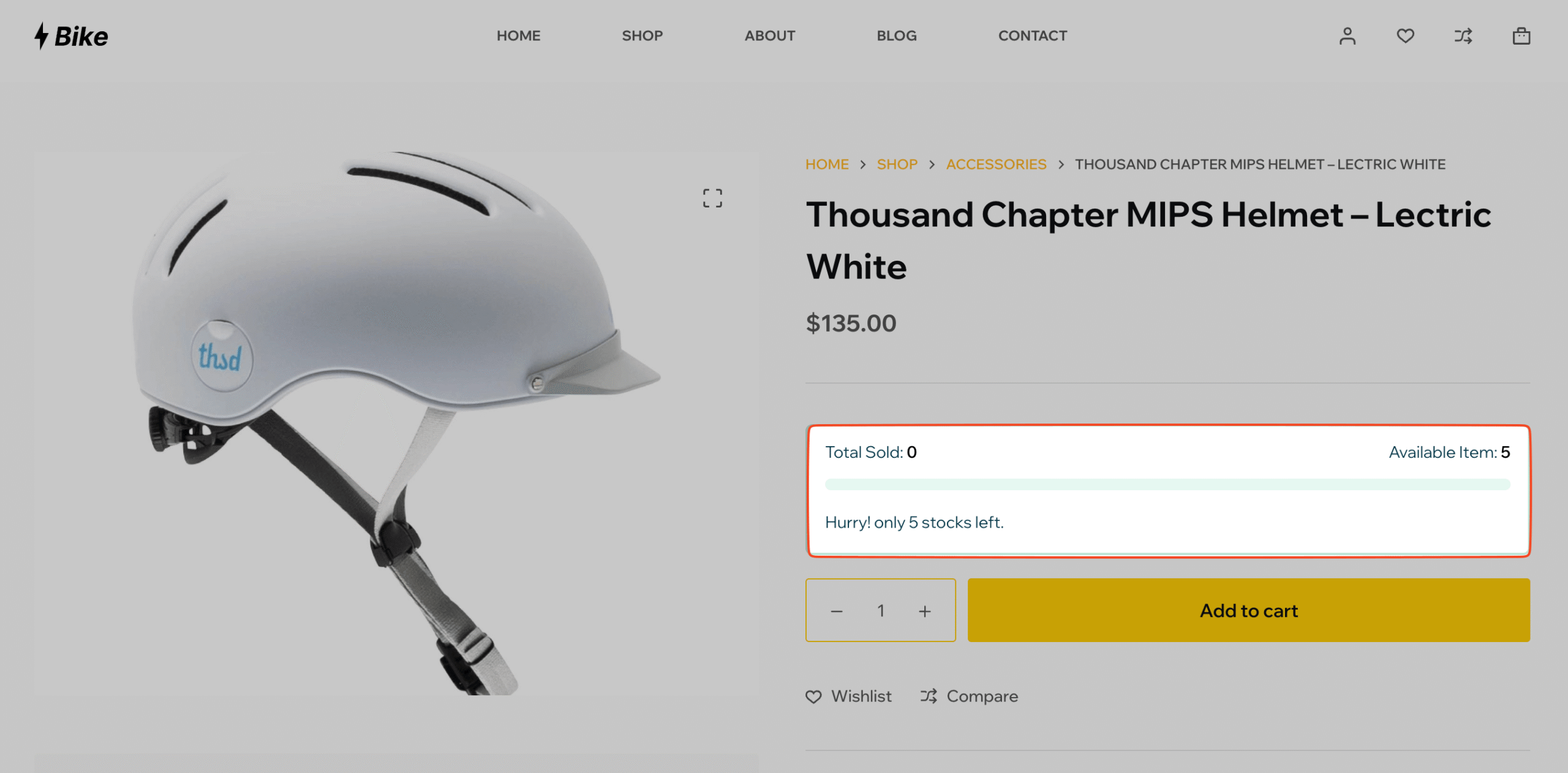 This image shows the Stock Bar in the Stock Bar Module in StoreGrowth Plugin for WooCommerce