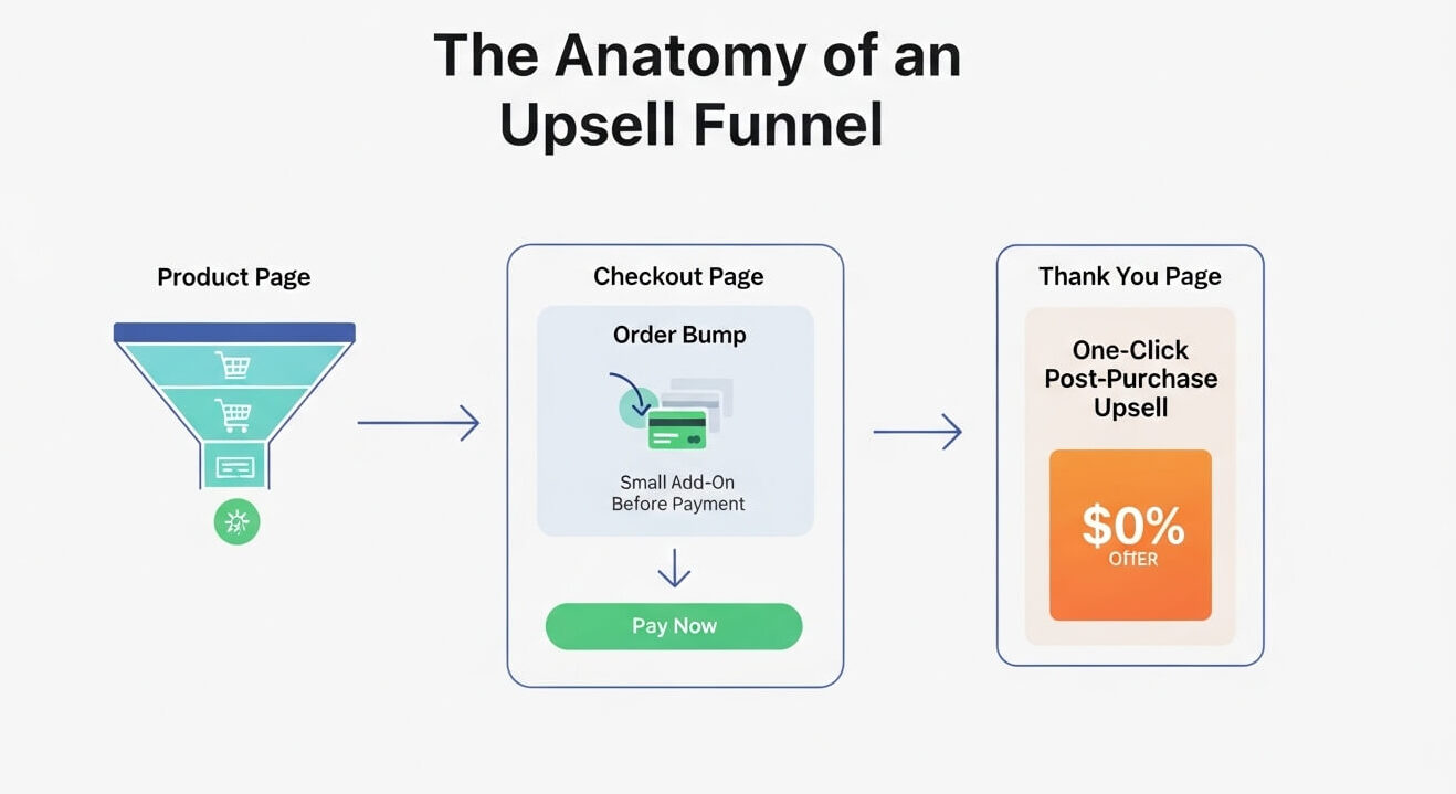 The anatomy of an upsell funnel
