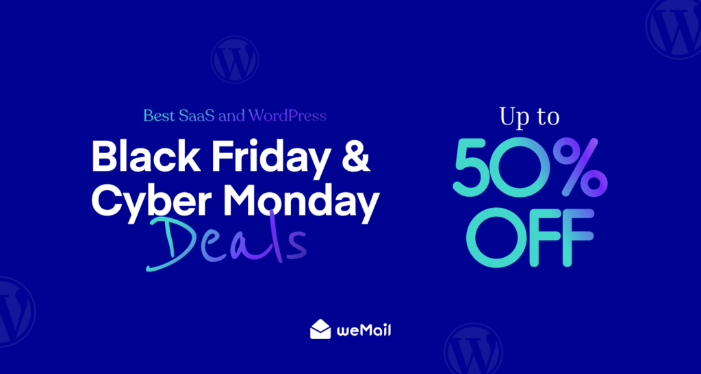 Best WordPress Black Friday & Cyber Monday Deals – 50% Off weMail Email Marketing for WordPress